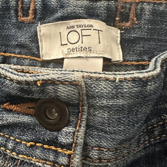 Ann Taylor Loft - Cuffed Cropped Jeans - 6P - Picture 2 of 3